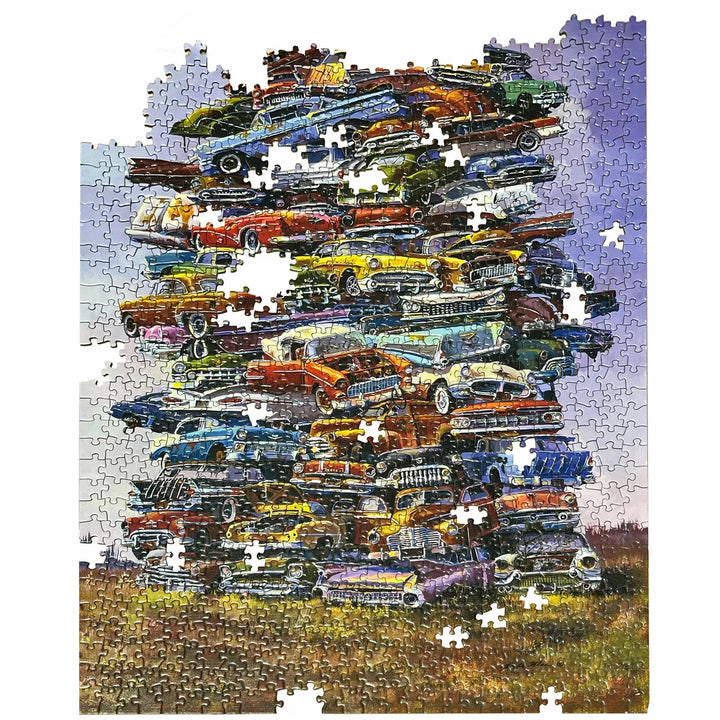 TDC Games Fabulous 50S Junkpile Classic Car Jigsaw Puzzle - 1000 Pieces