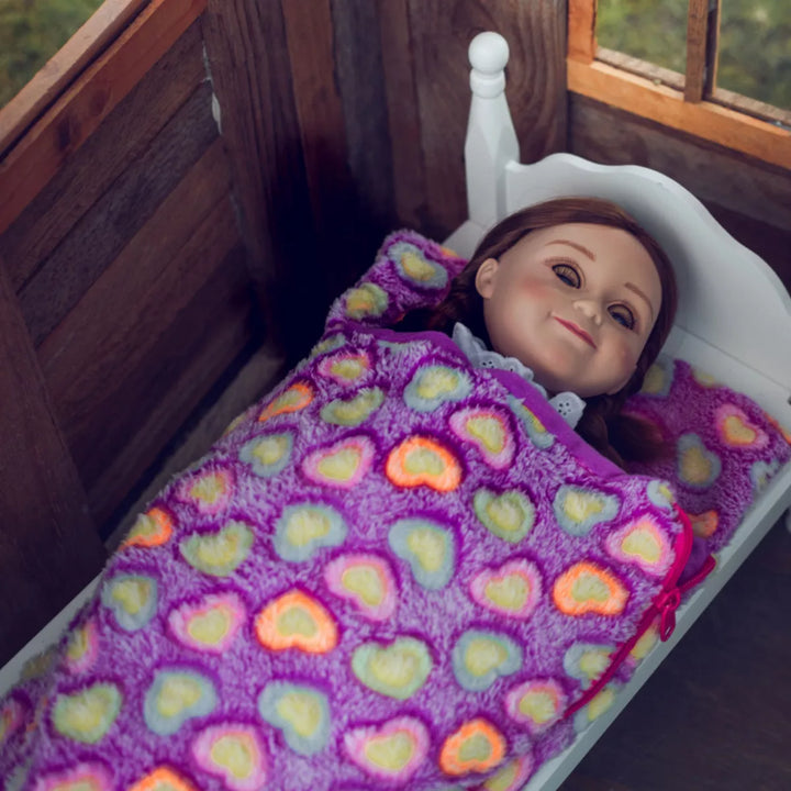 The Queen'S Treasures 18 Inch Doll Soft Purple Sleeping Bag Accessory