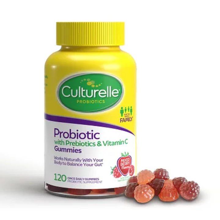 Culturelle Probiotic Prebiotic & Vitamin C Gummies, 120 Ct.