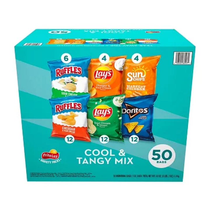 Frito-Lay Cool & Tangy Variety Pack Chips, 50 Pk.