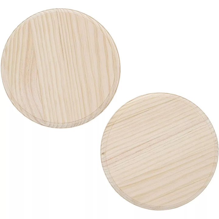 Bright Creations Unfinished Wood round Plaques for DIY Crafts (2 Pack), 8 Inches