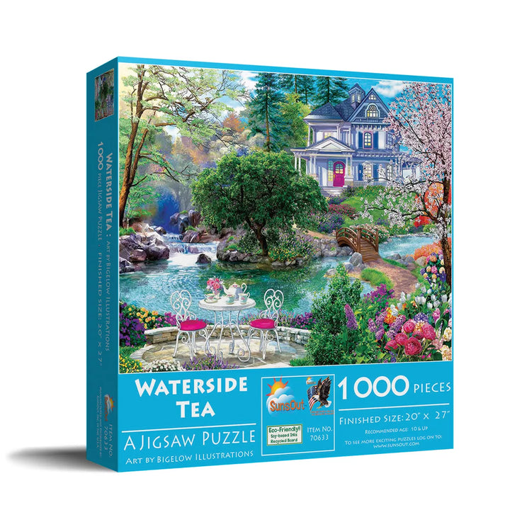 Sunsout Waterside Tea 1000 Pc Jigsaw Puzzle 70633