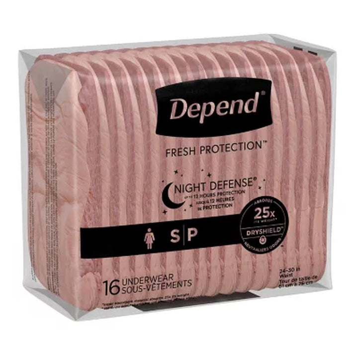 Depend Night Defense Adult Incontinence Underwear for Women - Choose Your Size