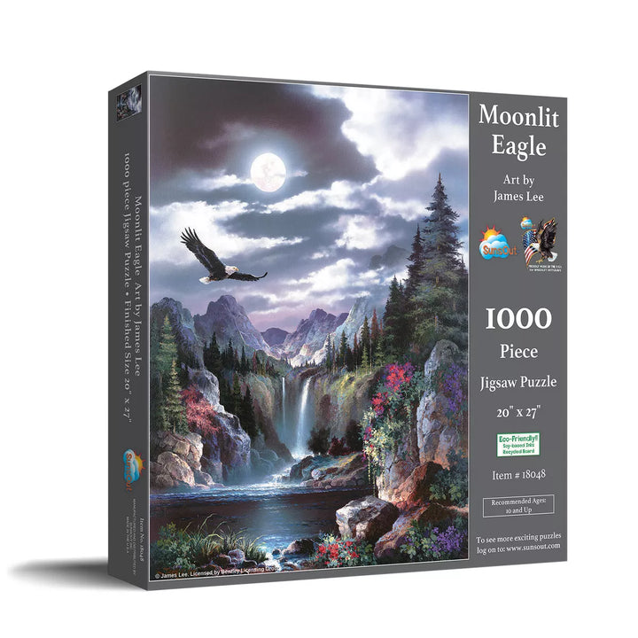 Sunsout Moonlit Eagle 1000 Pc Jigsaw Puzzle 18048