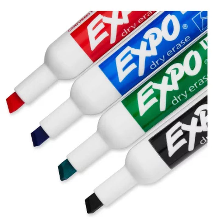 Expo - Low Odor Dry Erase Marker Starter Set, Assorted - 4 per Pack