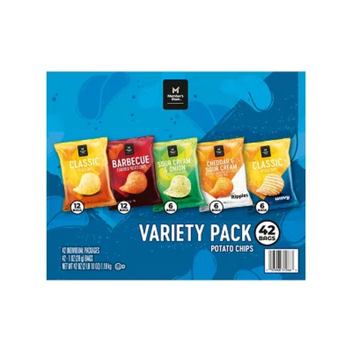 Member'S Mark Potato Chips Variety Pack 1 Oz., 42 Pk.