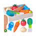 Fun Little Toys Wooden Vegetable Chopper Set