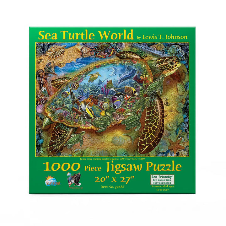 Sunsout Sea Turtle World 1000 Pc Jigsaw Puzzle 39286