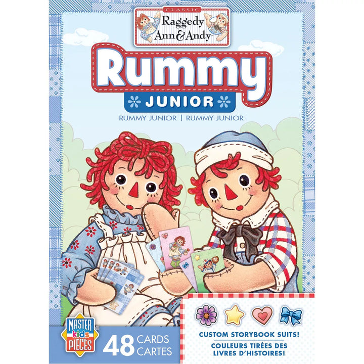 Masterpieces Kids Games - Raggedy Ann and Andy - Rummy Junior Card Game.