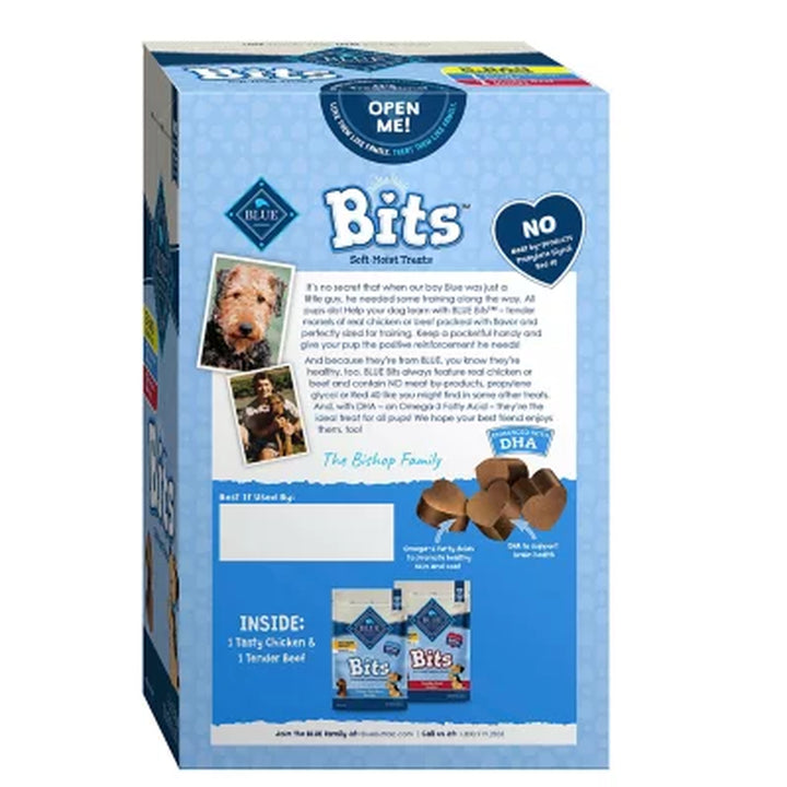 Blue Buffalo Blue Bits Soft-Moist Training Treats, Chicken & Beef Recipe 11 Oz., 2 Ct.