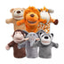 Syncfun 6Pcs Kids Hand Puppets Set with Working Mouth, Toddler Animal Plush Toy for Show Theater, Birthday Gifts, Easter Basket Stuffers