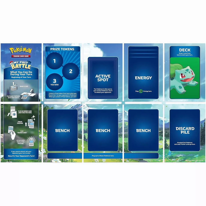 Pokémon TCG: My First Battle—Pikachu and Bulbasaur (Starter Kit Including 2 Ready-To-Play Mini Decks & Accessories) - Great for Beginners