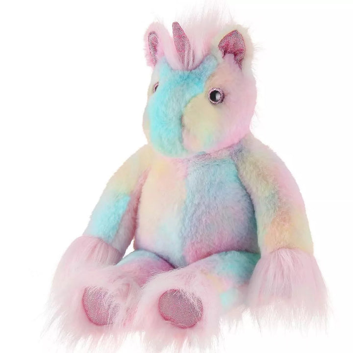 Bearington Dazzler the Rainbow Unicorn Plush, 15 Inch Unicorn Stuffed Animal