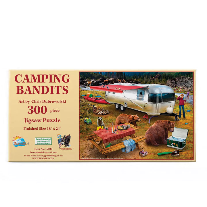 Sunsout Camping Bandits 300 Pc Jigsaw Puzzle 46030