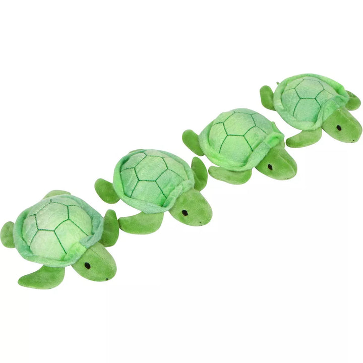 Pixiecrush Plush Stuffed Turtle Mommy Toy with 4 Babies in Her Tummy for Kids