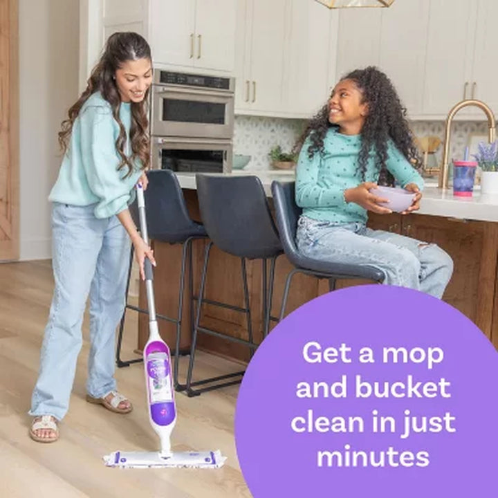 Swiffer Powermop Multi-Surface Mopping Kit, Lavender 10 Pads, 2 Cleaning Solutions