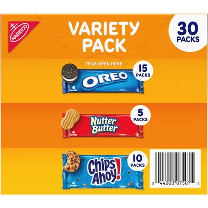 Nabisco Variety Pack Cookies, 30 Pk.