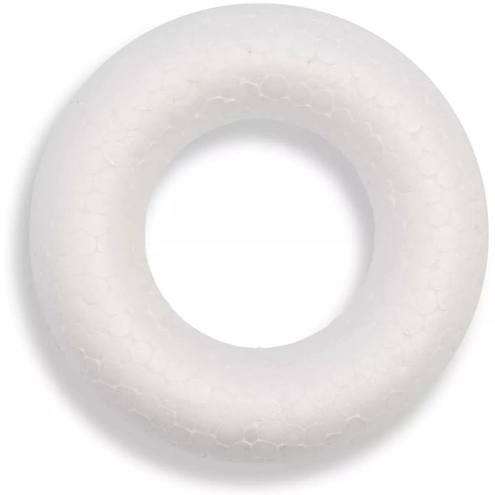 Bright Creations 4 Count White Foam Circles Rings for DIY Crafts Art (4 Sizes, 4" to 10")