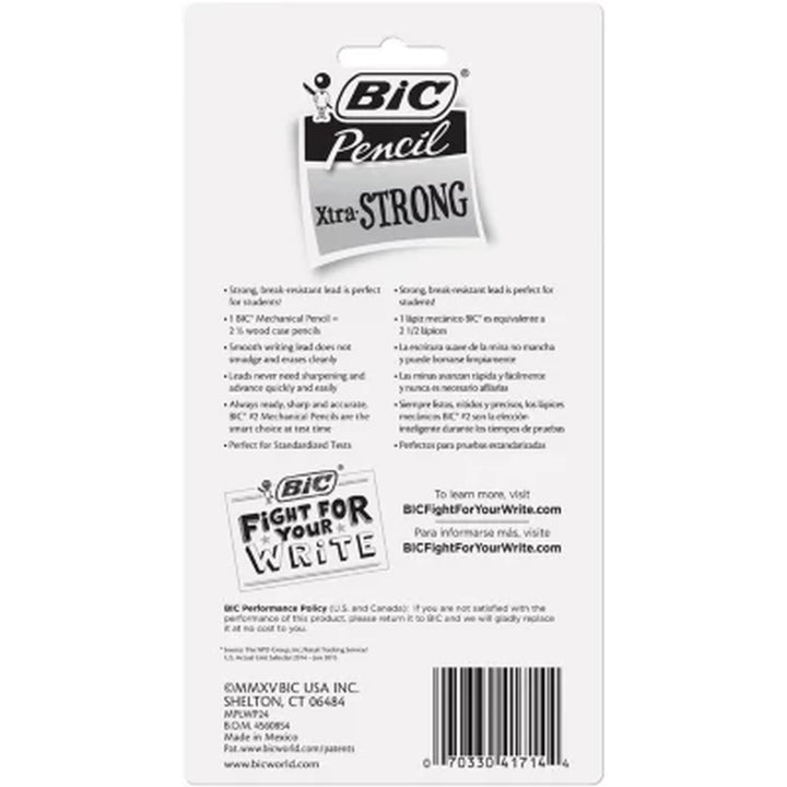 BIC Xtra-Strong Mechanical Pencil, 0.9Mm, Assorted Colors, 24Ct.