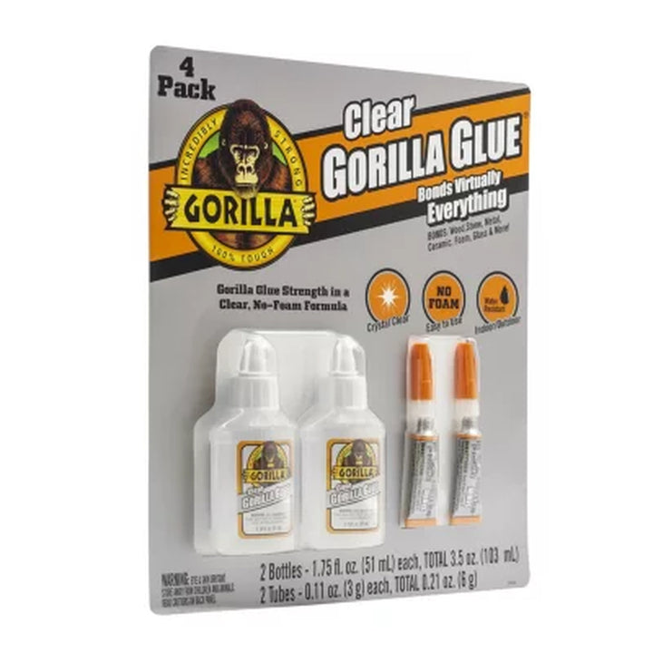 Gorilla Clear Glue, 4 Pack