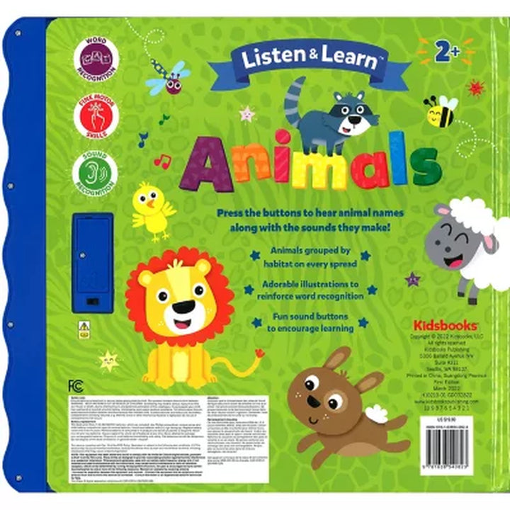 Listen and Learn: Animals Board Book