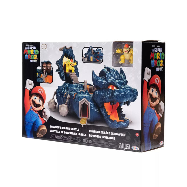 Nintendo the Super Mario Bros. Movie Bowser'S Island Castle Action Figure Playset
