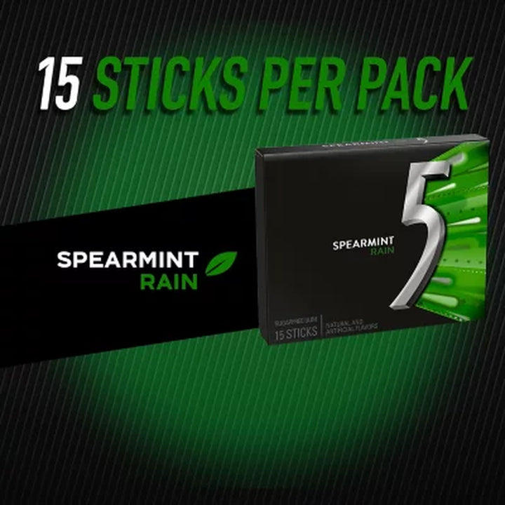 Wrigley'S 5 Gum Spearmint Rain 15 Ct., 10 Pk.