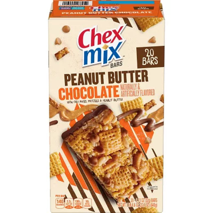 Chex Mix Peanut Butter Chocolate Treat Bars 20 Pk.