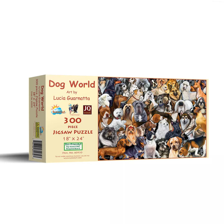 Sunsout Dog World 300 Pc Jigsaw Puzzle 60930