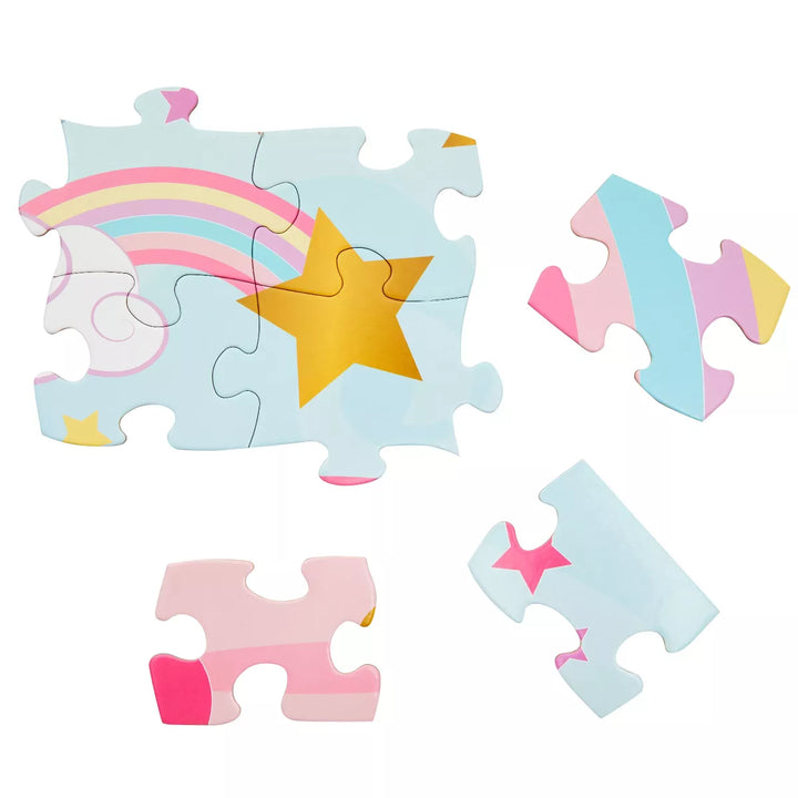 Blue Panda 100 Piece Giant Unicorn Floor Puzzle for Kids - Pastel Jumbo Jigsaw Puzzles for Girls Ages 3+, 2X3 Feet