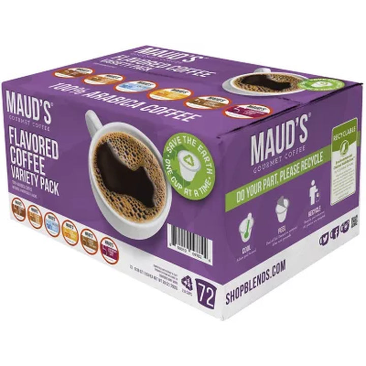 Maud'S Gourmet 100% Arabica Coffee Single Serve Pods, Variety Pack (72 Ct.)