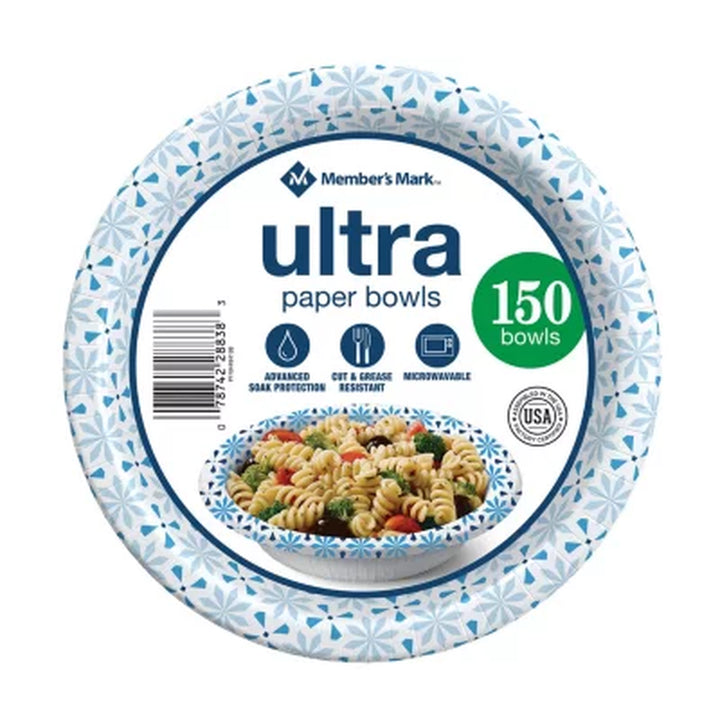 Member'S Mark Ultra Soup/Salad Paper Bowls 20 Oz., 150 Ct.