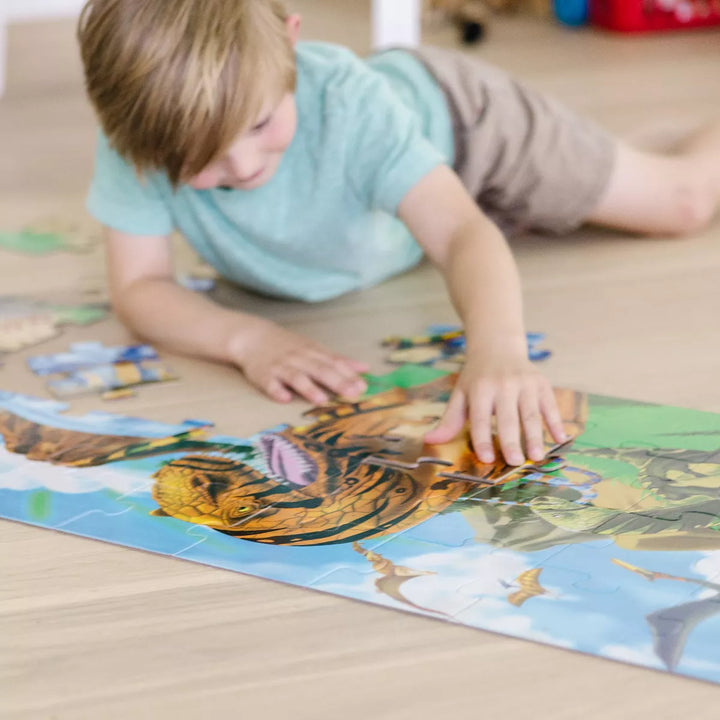 Melissa and Doug Land of Dinosaurs Floor Puzzle 48Pc