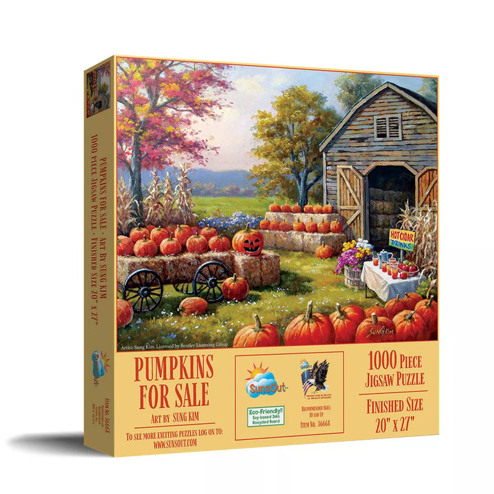 Sunsout Pumpkins for Sale 1000 Pc Halloween Jigsaw Puzzle 36668