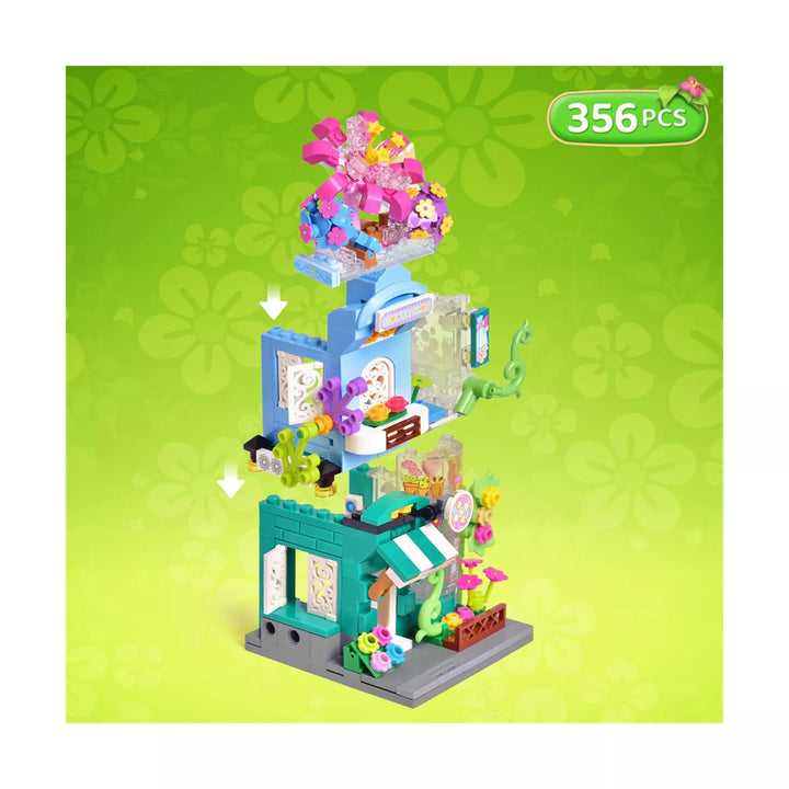 Fun Little Toys Building Blocks-- City Corner Flower Shop