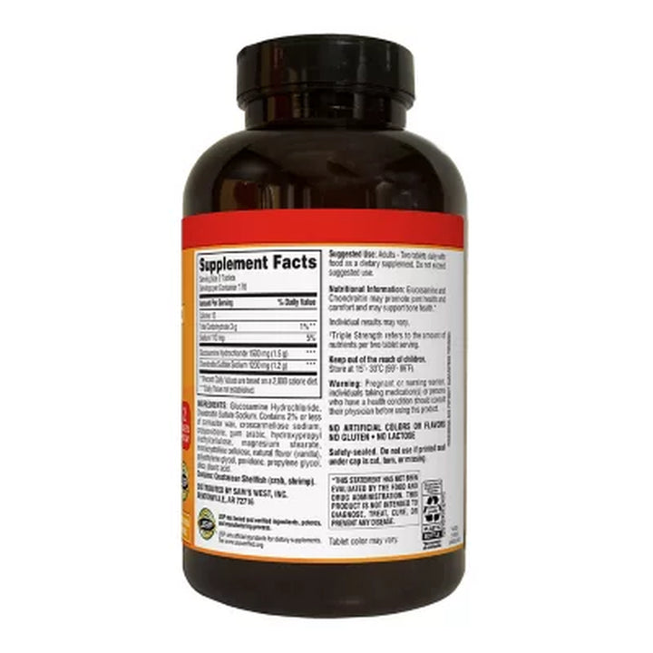 Member'S Mark Triple Strength Glucosamine Chondroitin Tablets, 340 Ct.