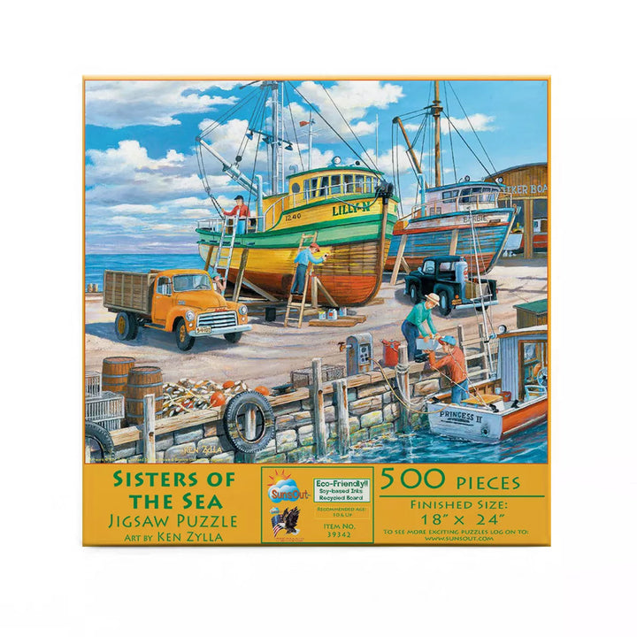 Sunsout Sisters of the Sea 500 Pc Jigsaw Puzzle 39342