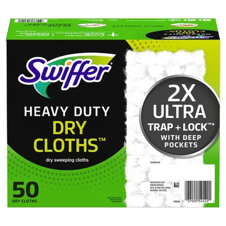 Swiffer Sweeper Heavy Duty Dry Floor Cleaner Cloths 50 Ct.