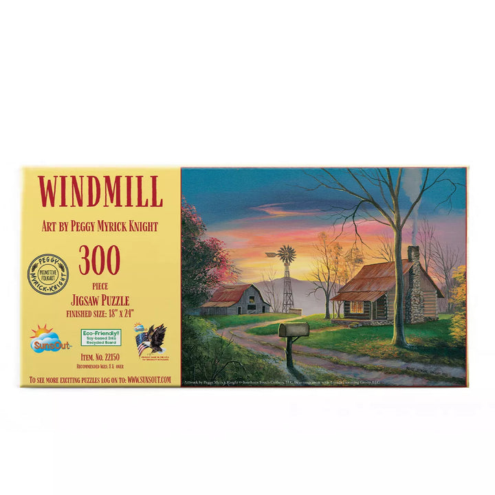 Sunsout Windmill 300 Pc Jigsaw Puzzle 22150