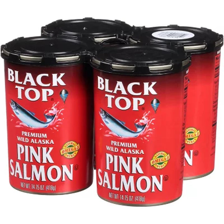 Black Top Premium Wild Alaska Pink Salmon 14.75 Oz., 4 Pk.