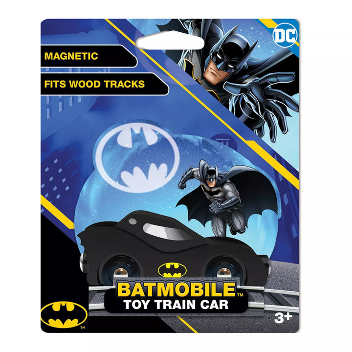 Masterpieces Officially Licensed Batman - Batmobile Wooden Toy Train Engine.