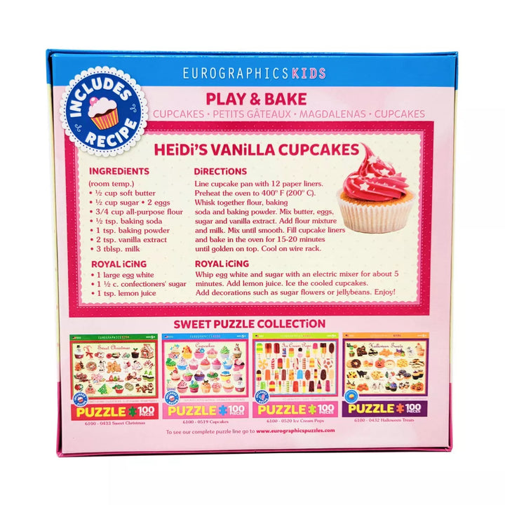 Eurographics Play & Bake Cupcakes Jigsaw Puzzle - 100Pc