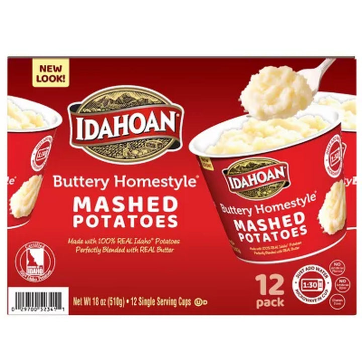 Idahoan Buttery Homestyle Mashed Potatoes, 12 Pk.