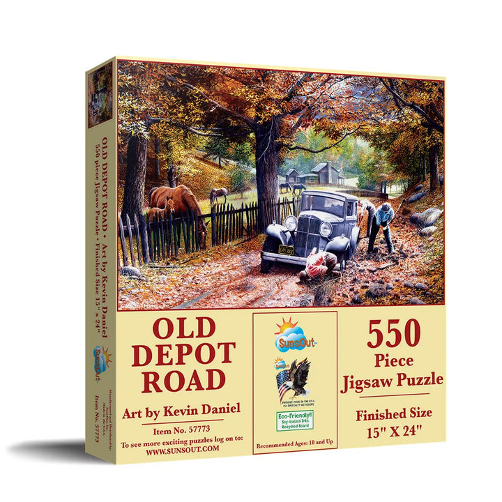 Sunsout Old Depot Road 550 Pc Jigsaw Puzzle 57773