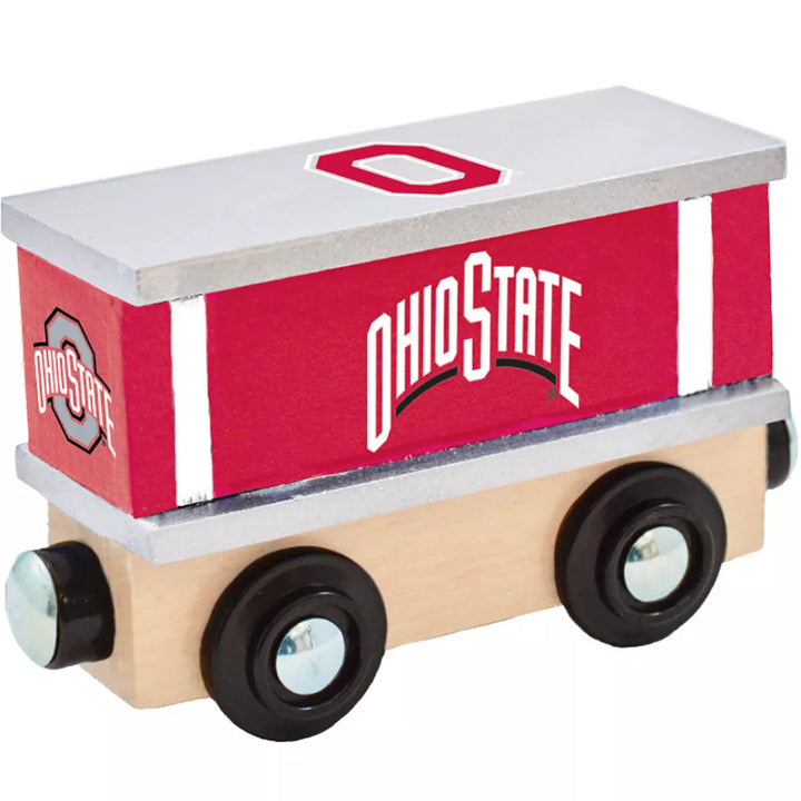 Masterpieces Wood Train Box Car - NCAA Ohio State Buckeyes.