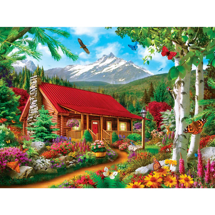 Masterpieces 300 Piece EZ Grip Jigsaw Puzzle - Mountain Hideaway - 18"X24".