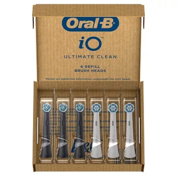 Oral-B Io Series Electric Toothbrush Replacement Brush Heads, Ultimate Clean, 6 Ct.