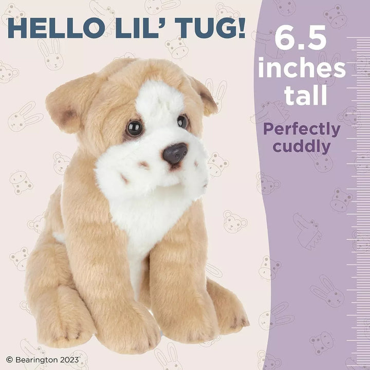 Bearington Lil' Tug the Bulldog Plush, 6.5 Inch Stuffed Bulldog