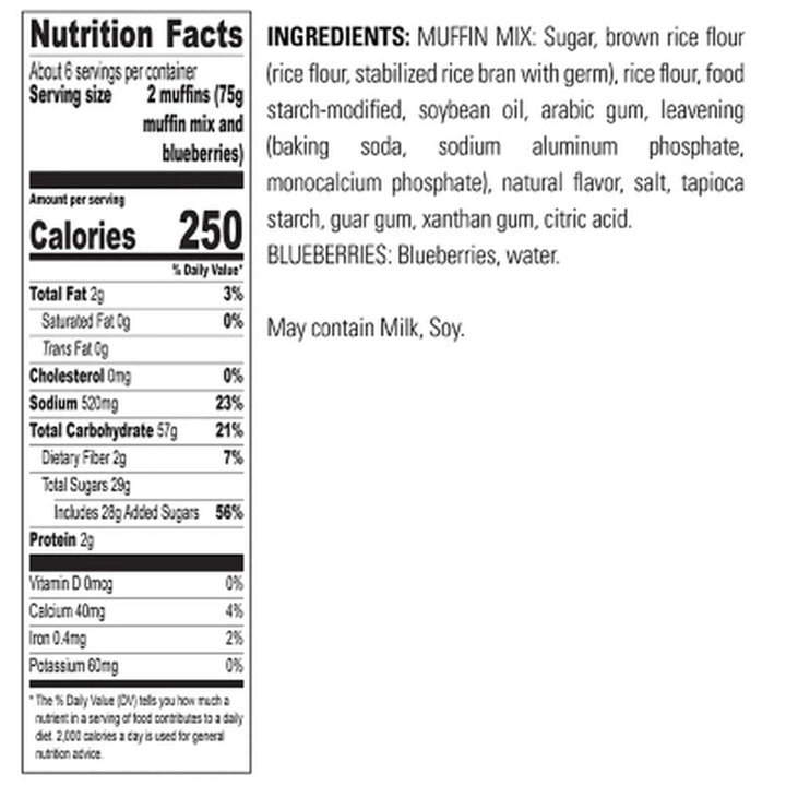 Krusteaz Gluten Free Wild Blueberry Muffin Mix, 15.7 Oz., 3 Pk.