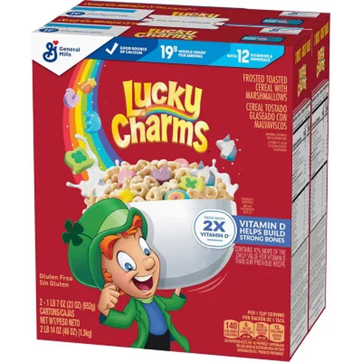 Lucky Charms with Marshmallows, 46Oz., 2Pk.